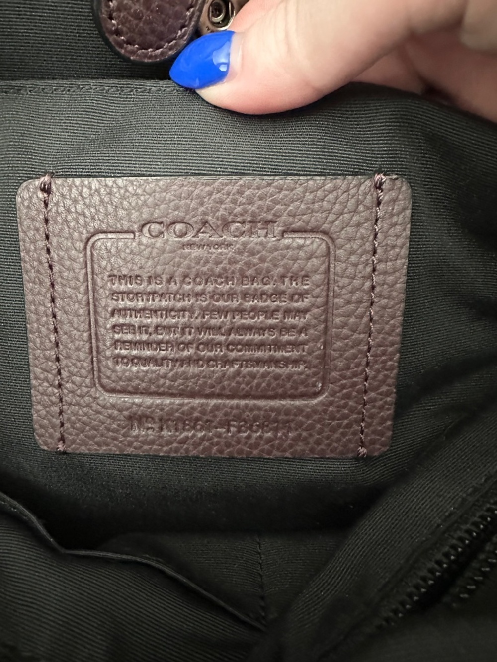 Coach Leather Backpack - Picture 3 of 8